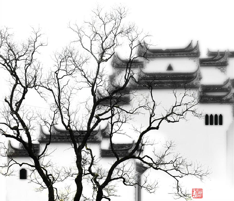 《徽韵》 摄影:陈翊雄 黑白照片开放组 FIAP优异奖.jpg